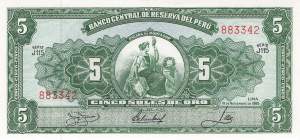 5 Soles de Oro 1966
